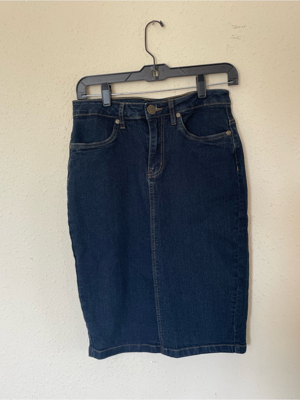 Dark Blue Denim Pencil Skirt - Lexi Jeans